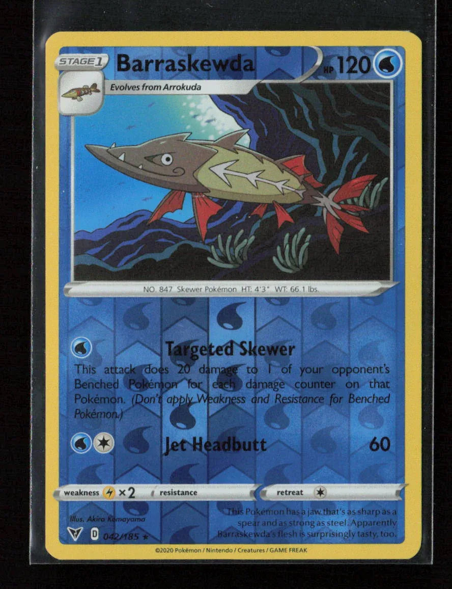Barraskewda Rare SWSH04: Vivid Voltage 042/185 NM - Kang's Collectibles