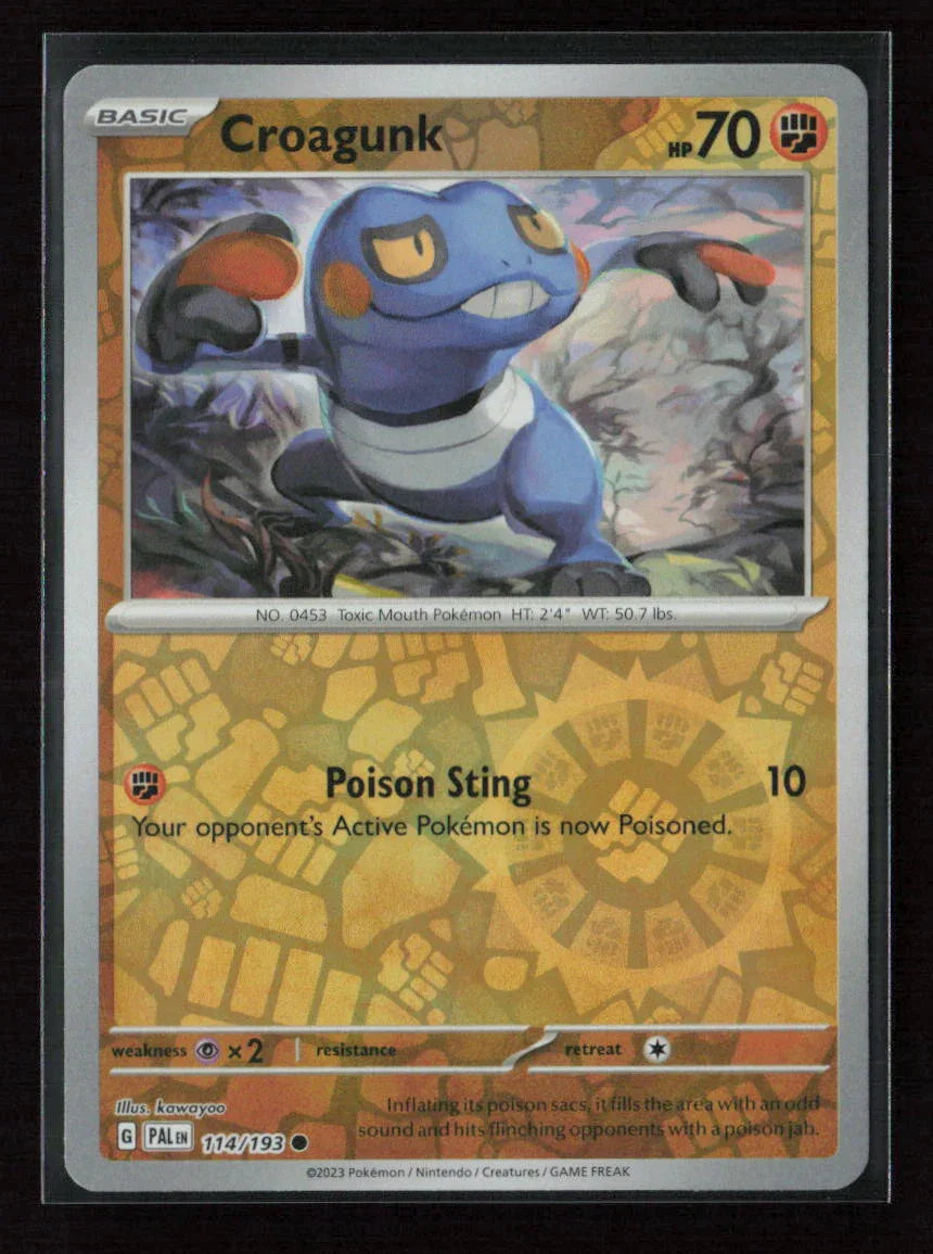 Croagunk Common SV02: Paldea Evolved 114/193 NM - Kang's Collectibles