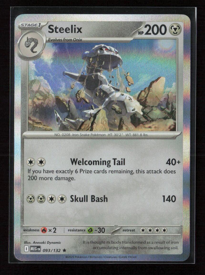 Steelix - Rare ME01: Mega Evolution 093/132 NM - Kang's Collectibles
