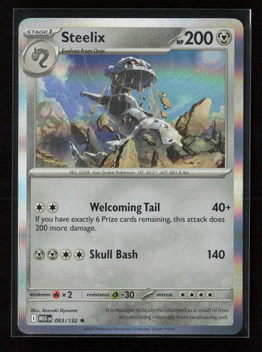 Steelix - Rare ME01: Mega Evolution 093/132 NM - Kang's Collectibles