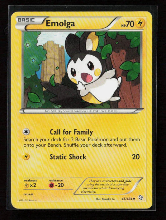 Emolga Uncommon Dragons Exalted 45/124 NM - Kang's Collectibles