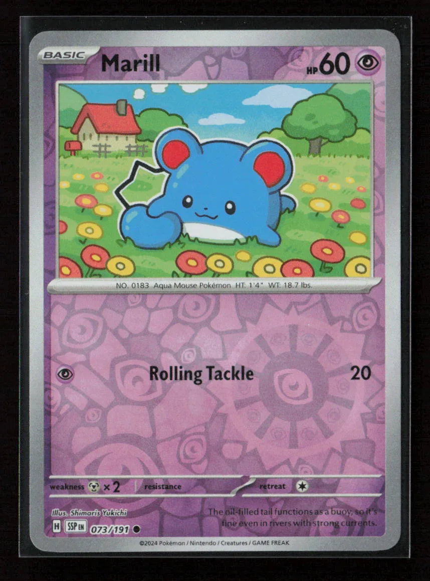Marill Common SV08: Surging Sparks 073/191 NM - Kang's Collectibles