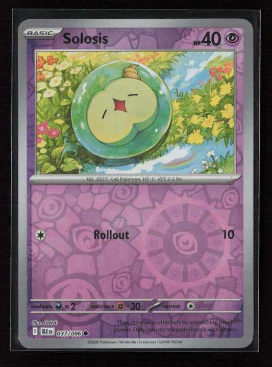 Solosis Common SV: Black Bolt 037/086 NM - Kang's Collectibles