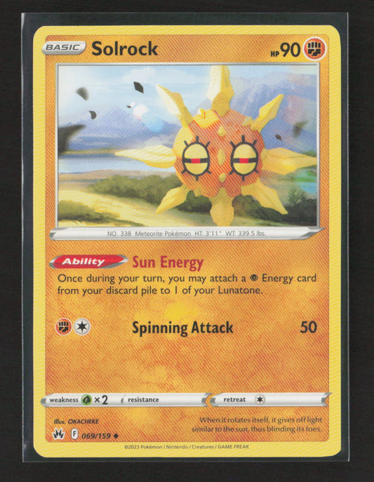 Solrock Uncommon SWSH: Crown Zenith 069/159 LP