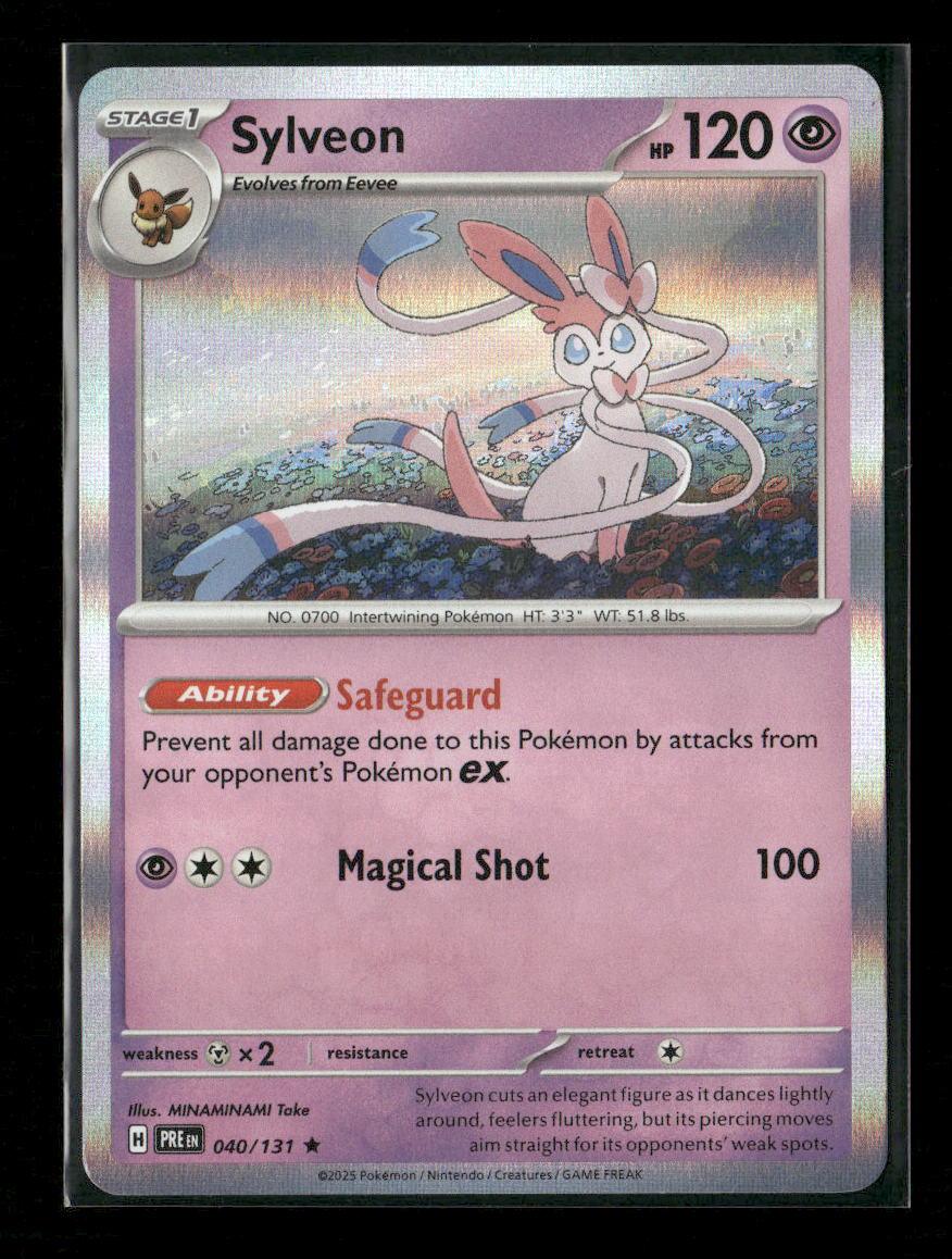 Sylveon Rare SV: Prismatic Evolutions 040/131 NM - Kang's Collectibles
