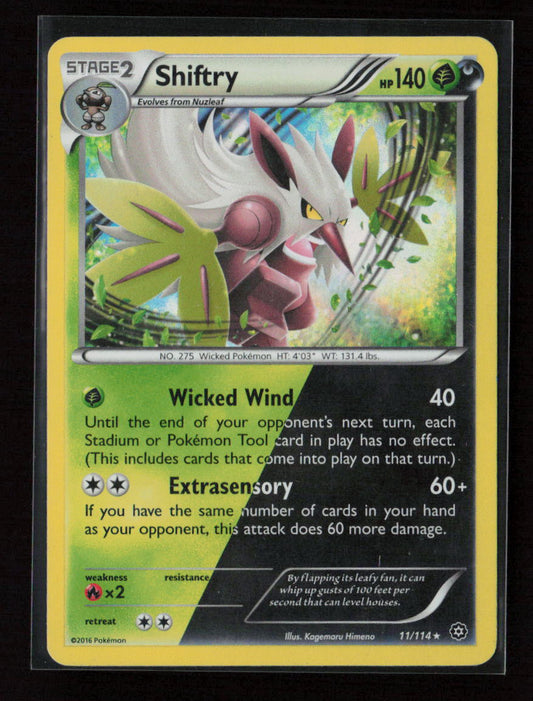 Shiftry Holo Rare XY - Steam Siege 11/114 MP