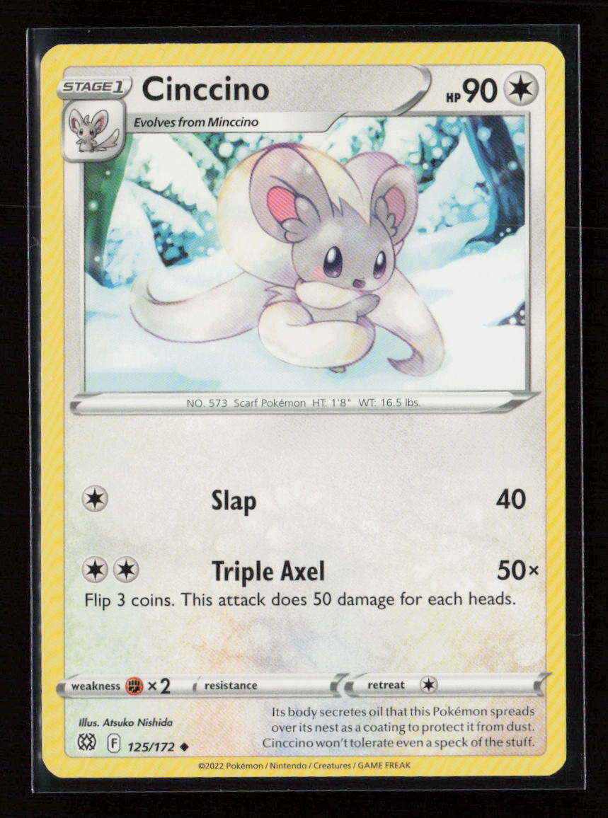 Cinccino Uncommon SWSH09: Brilliant Stars 125/172 LP