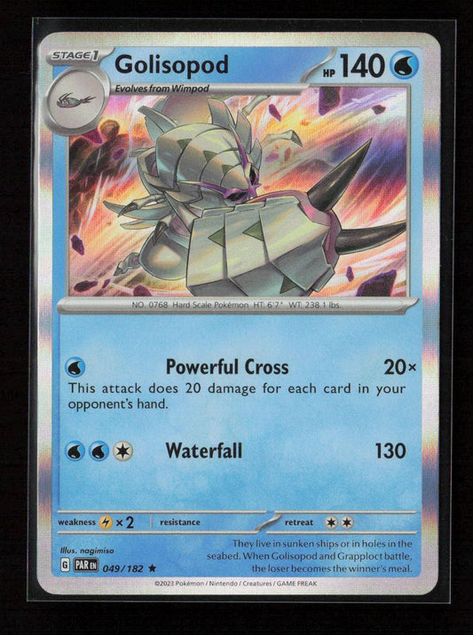 Golisopod Rare SV04: Paradox Rift 049/182 NM - Kang's Collectibles