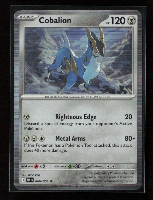Cobalion Rare SV: Black Bolt 066/086 NM - Kang's Collectibles