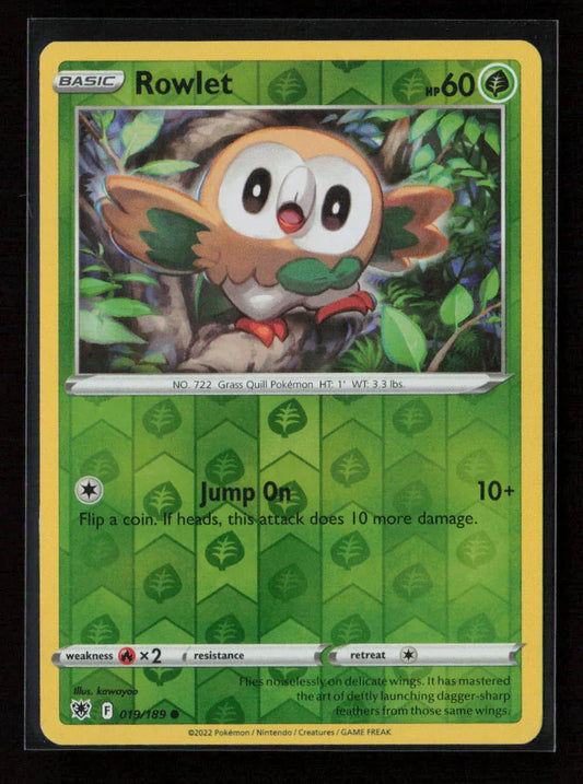 Rowlet Common SWSH10: Astral Radiance 019/189 NM - Kang's Collectibles