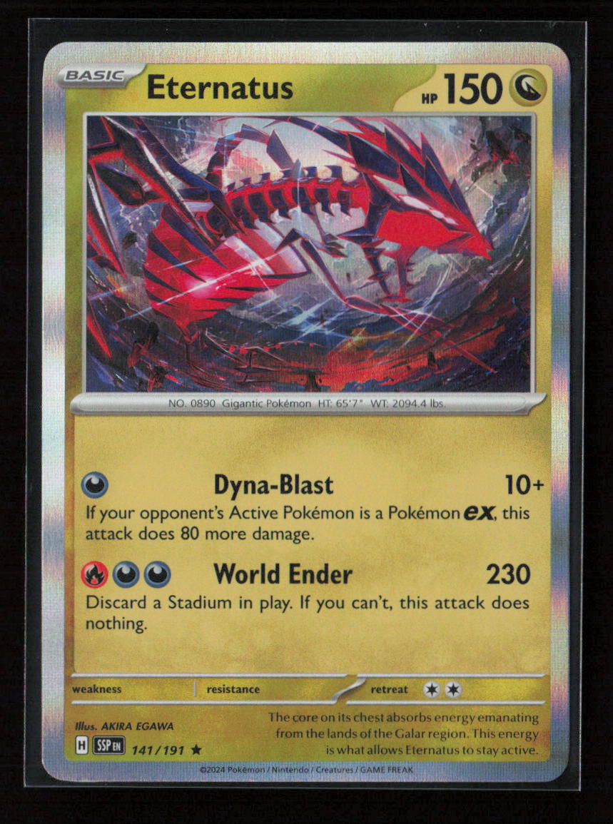 Eternatus Rare SV08: Surging Sparks 141/191 NM
