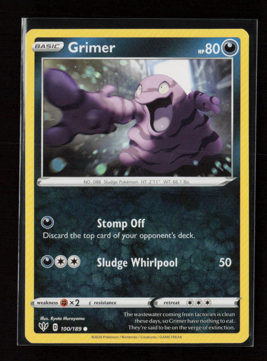 Grimer Common SWSH03: Darkness Ablaze 100/189 NM