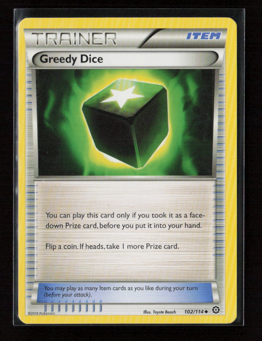 Greedy Dice Uncommon XY - Steam Siege 102/114 MP