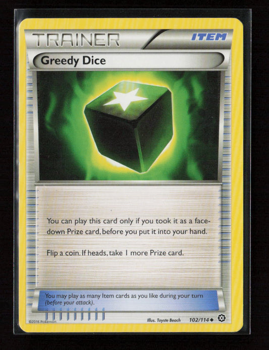 Greedy Dice Uncommon XY - Steam Siege 102/114 MP