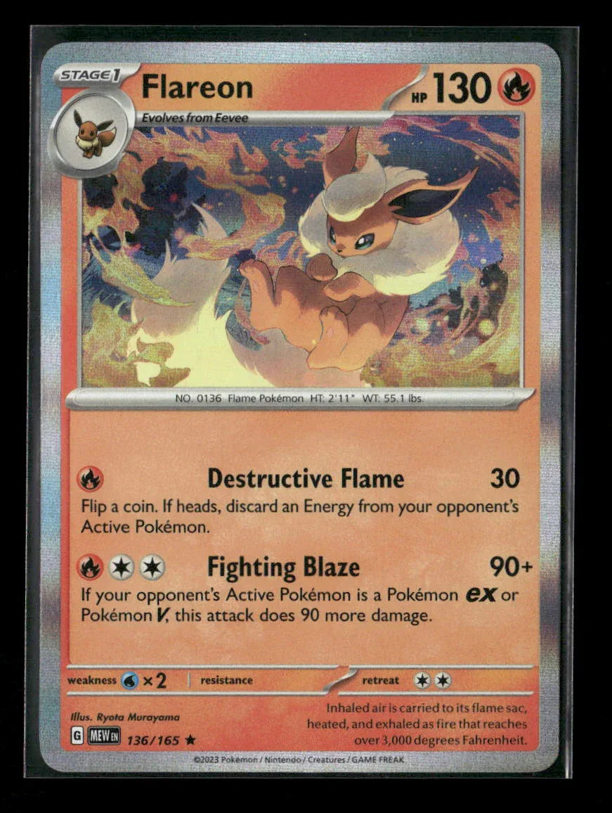 Flareon Rare SV: Prismatic Evolutions 013/131 NM - Kang's Collectibles