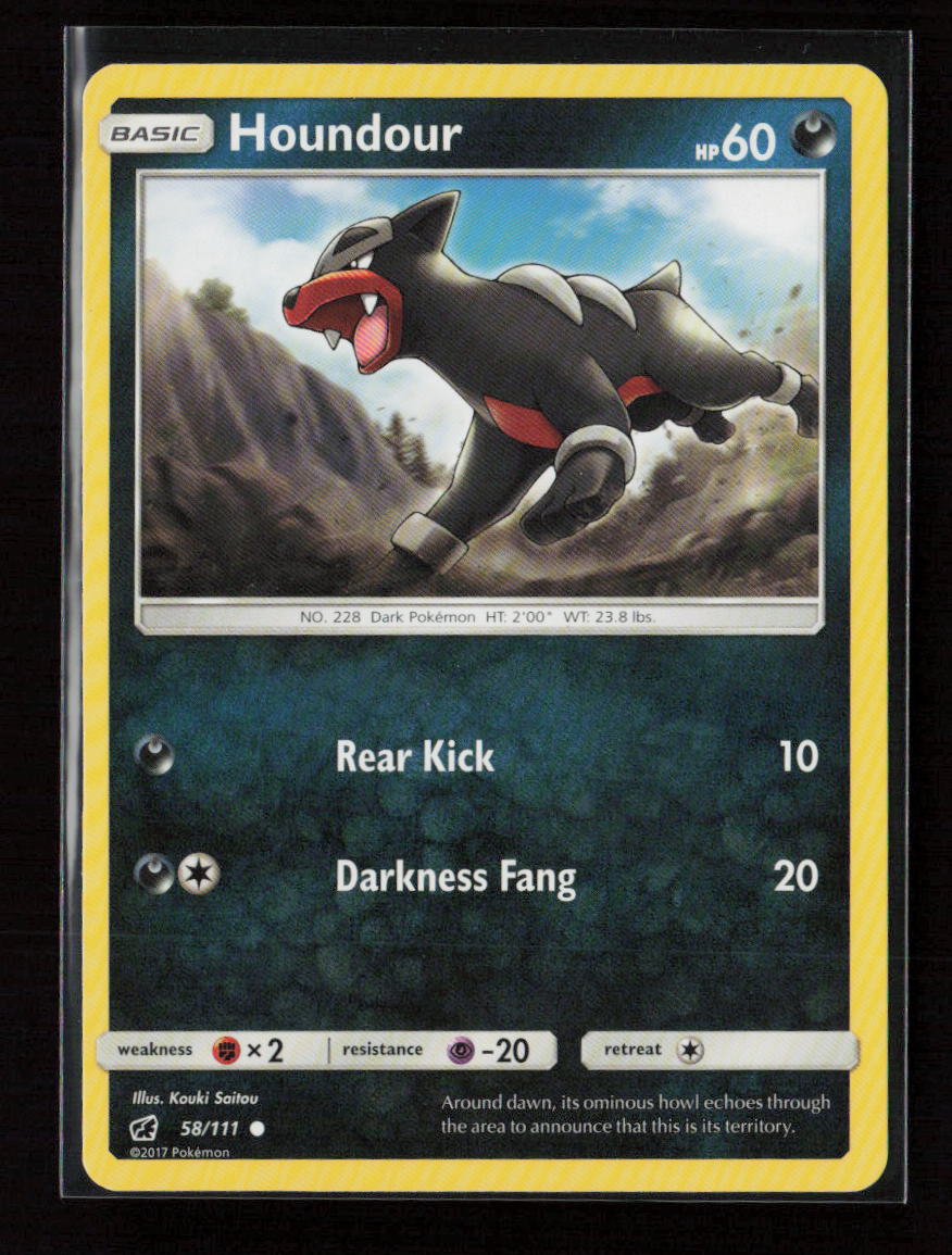 Houndour Common SM - Crimson Invasion 58/111 LP
