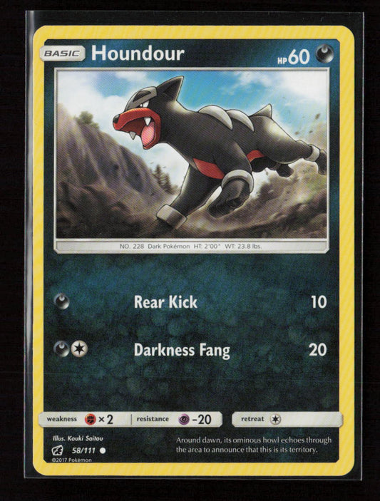 Houndour Common SM - Crimson Invasion 58/111 LP