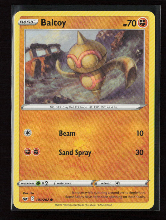 Baltoy (101) Common SWSH01: Sword & Shield Base Set 101/202 LP