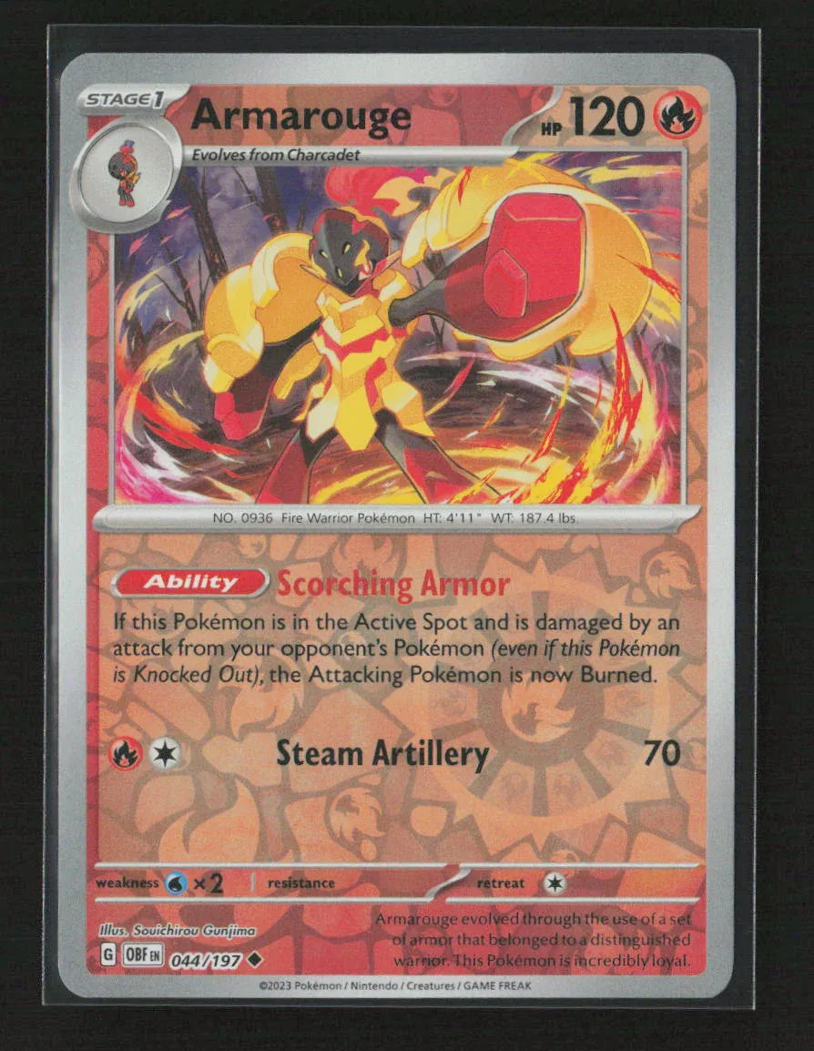 Armarouge Uncommon SV03: Obsidian Flames 044/197 NM - Kang's Collectibles