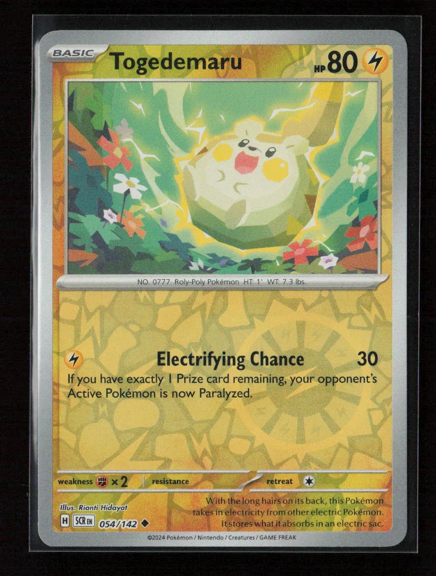 Togedemaru Uncommon SV07: Stellar Crown 054/142 NM - Kang's Collectibles