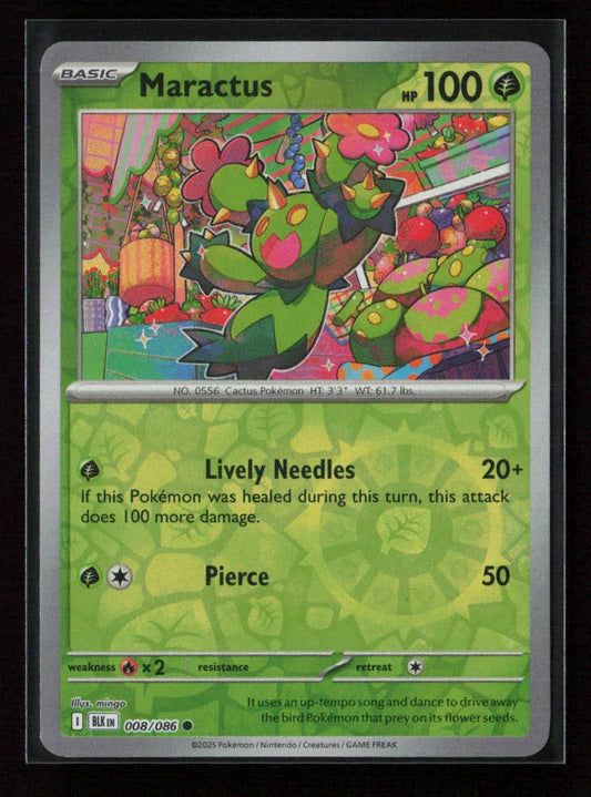 Maractus Common SV: Black Bolt 008/086 NM - Kang's Collectibles
