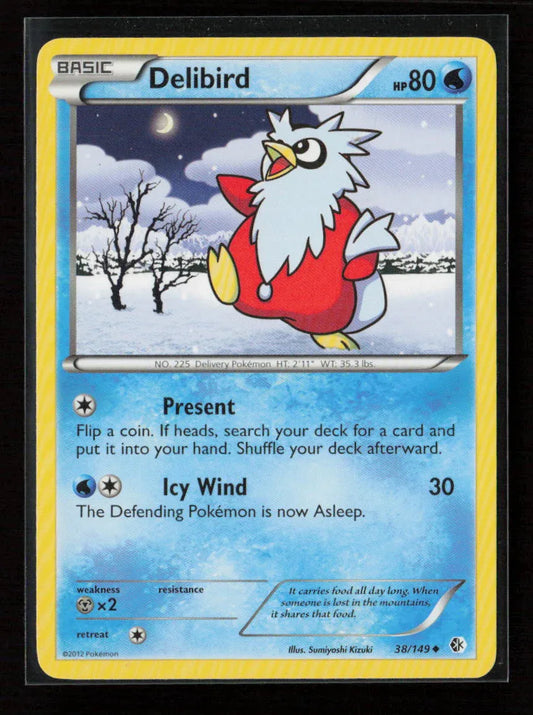 Delibird Uncommon Boundaries Crossed 38/149 LP - Kang's Collectibles