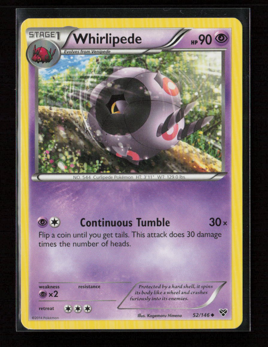 Whirlipede Uncommon XY Base Set 52/146 LP