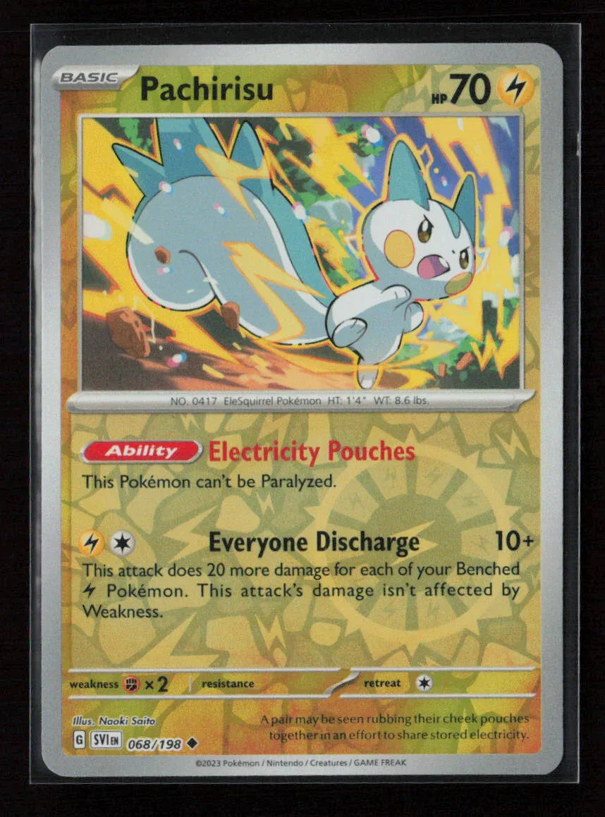 Pachirisu - Uncommon SV01: Scarlet & Violet Base Set 068/198 NM - Kang's Collectibles