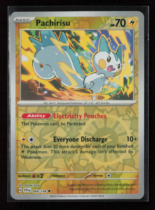 Pachirisu - Uncommon SV01: Scarlet & Violet Base Set 068/198 NM - Kang's Collectibles