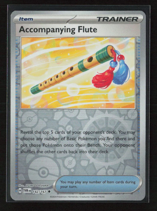 Accompanying Flute Uncommon SV06: Twilight Masquerade 142/167 NM - Kang's Collectibles
