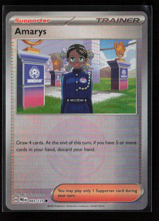 Amarys - (Poke Ball Pattern) Common SV: Prismatic Evolutions 093/131 NM - Kang's Collectibles