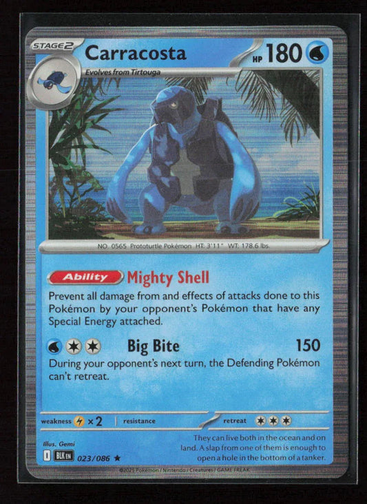Carracosta Rare SV: Black Bolt 023/086 NM