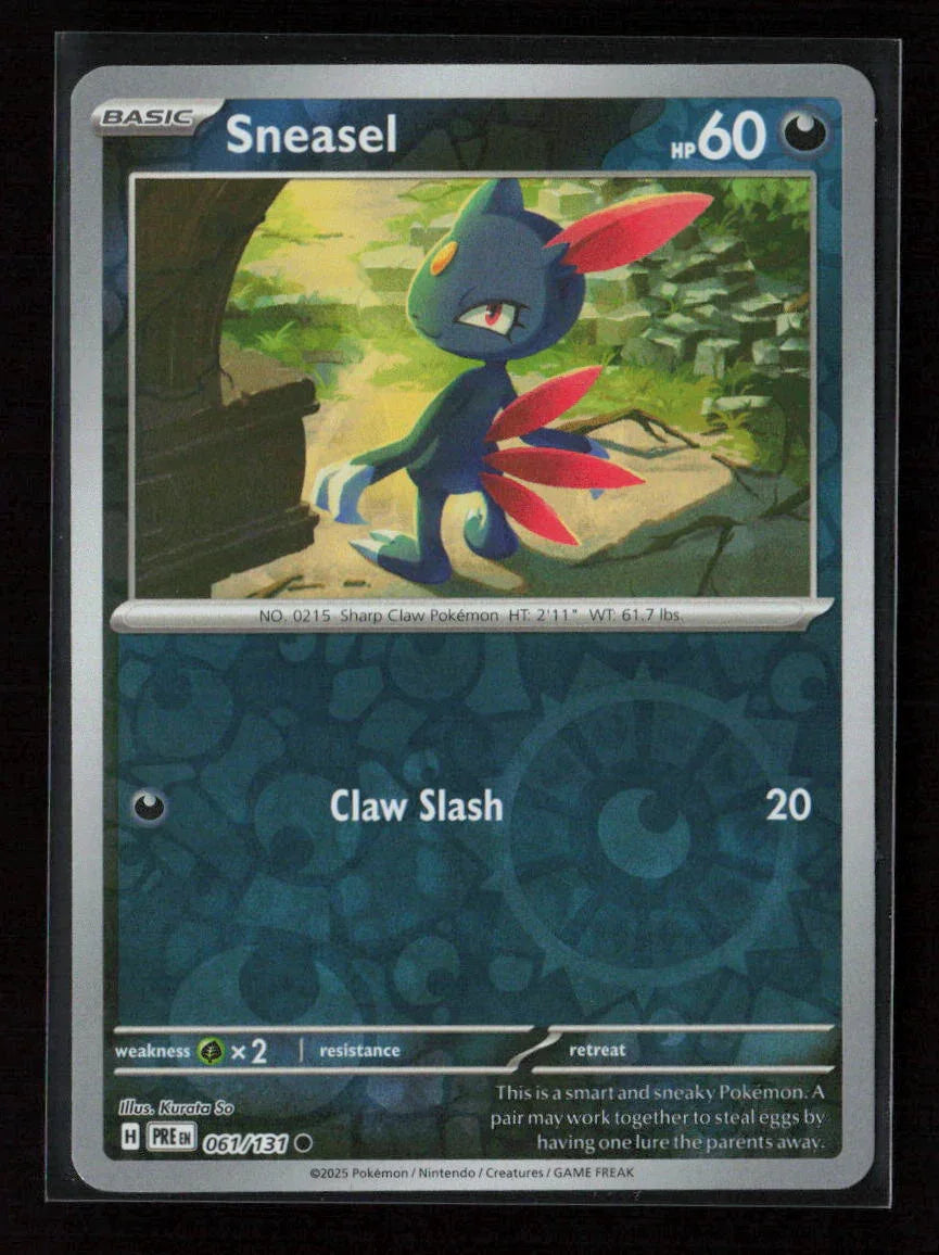 Sneasel Common SV: Prismatic Evolutions 061/131 NM - Kang's Collectibles