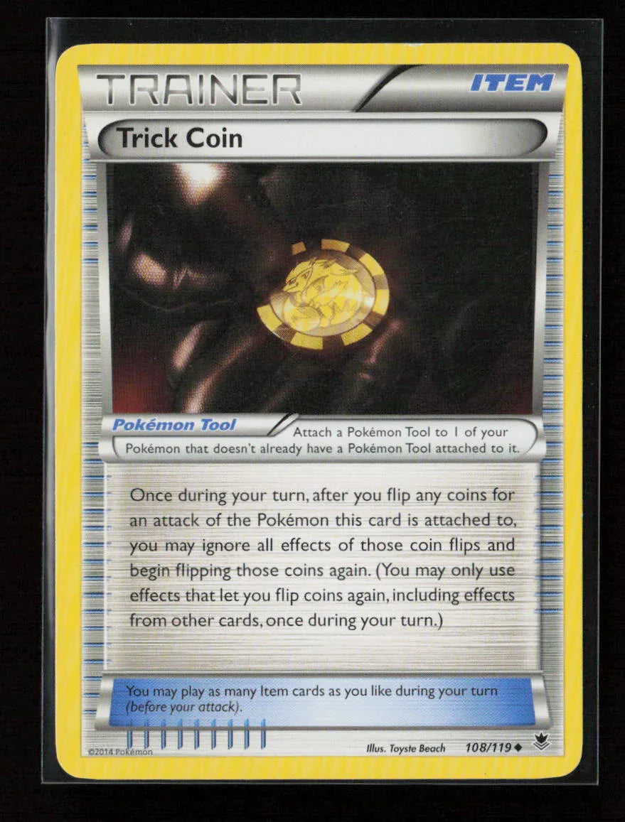 Trick Coin Uncommon XY - Phantom Forces 108/119 LP - Kang's Collectibles