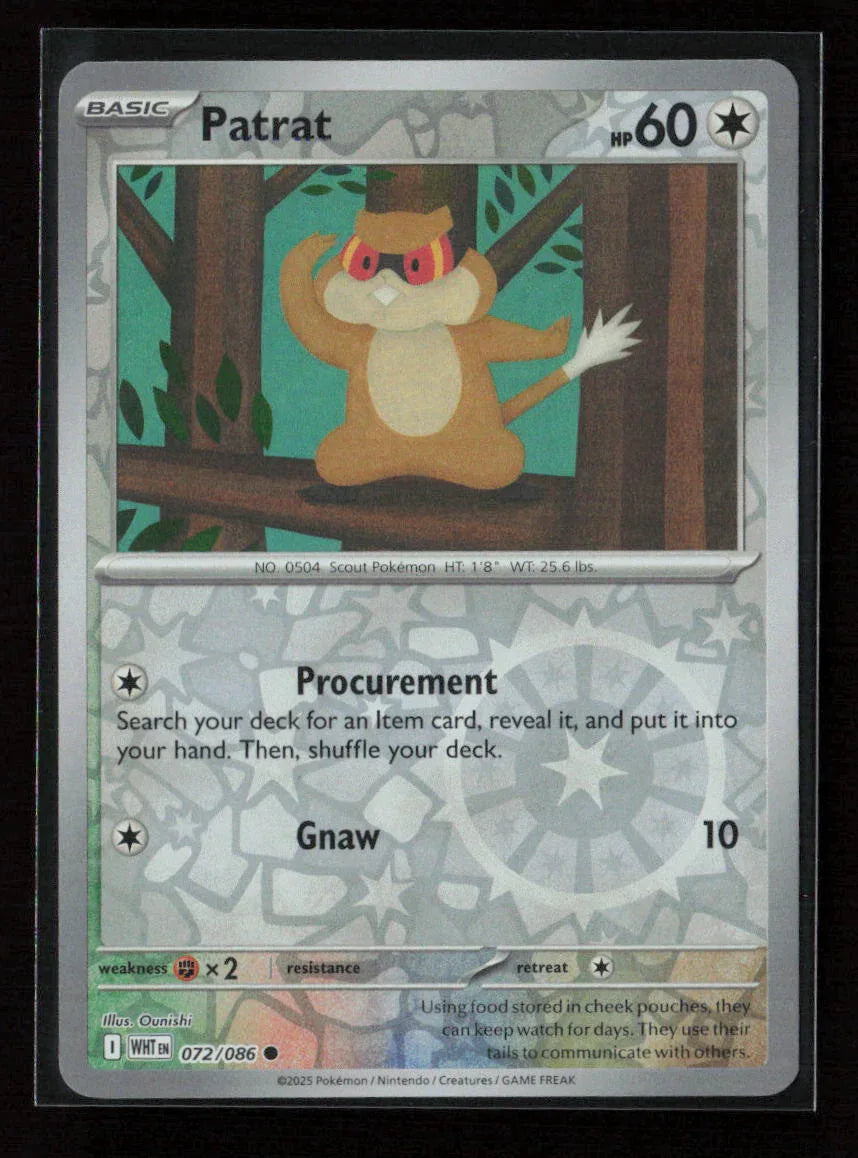 Patrat Common SV: White Flare 072/086 NM - Kang's Collectibles