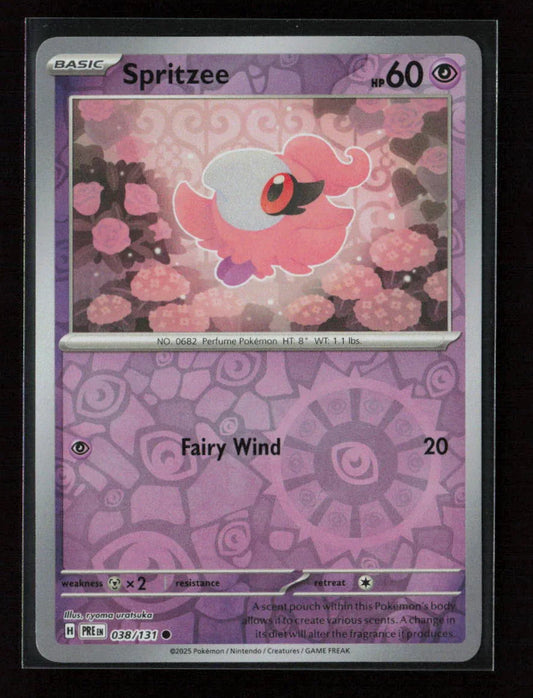 Spritzee Common SV: Prismatic Evolutions 038/131 NM - Kang's Collectibles
