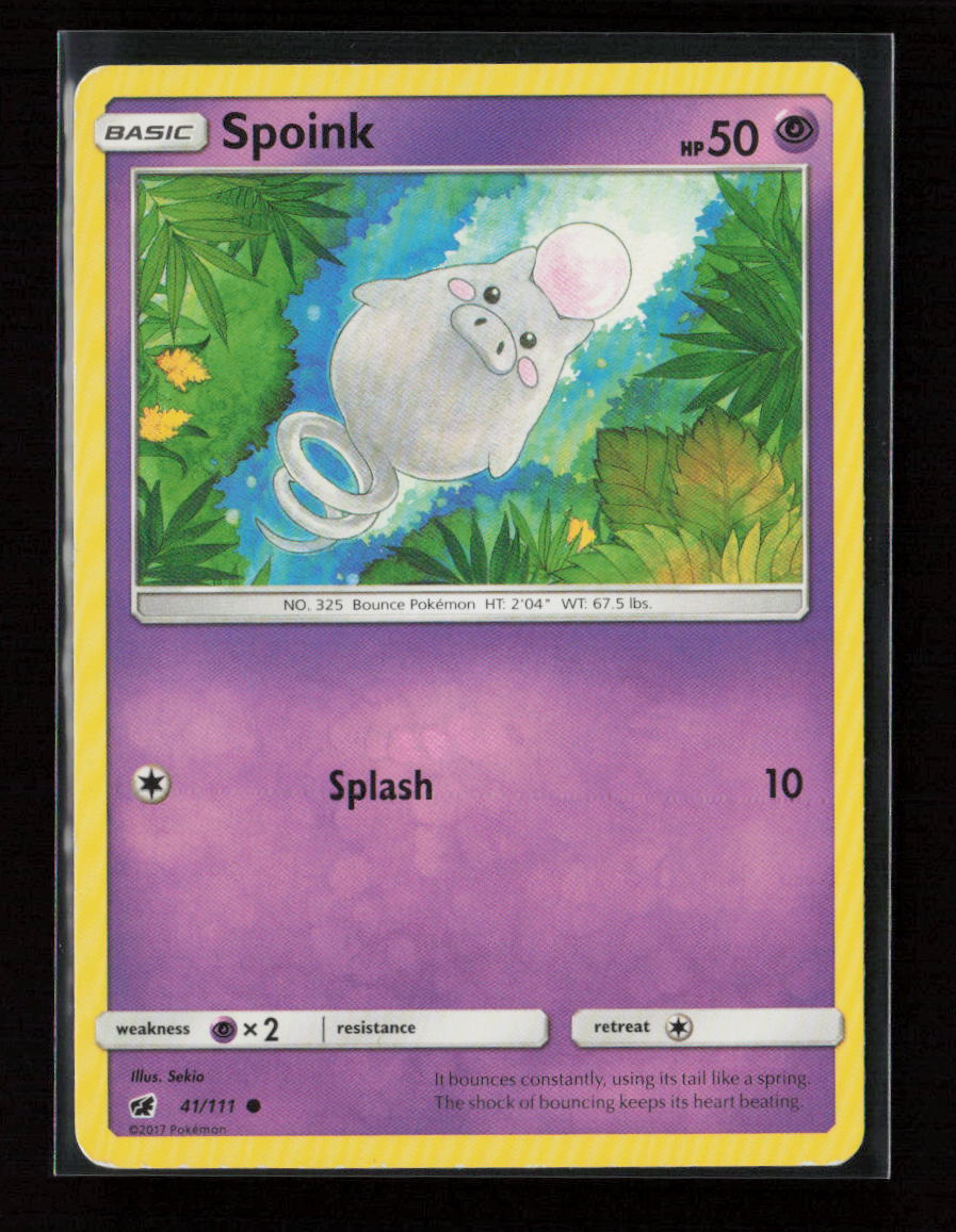 Spoink Common SM - Crimson Invasion 41/111 LP
