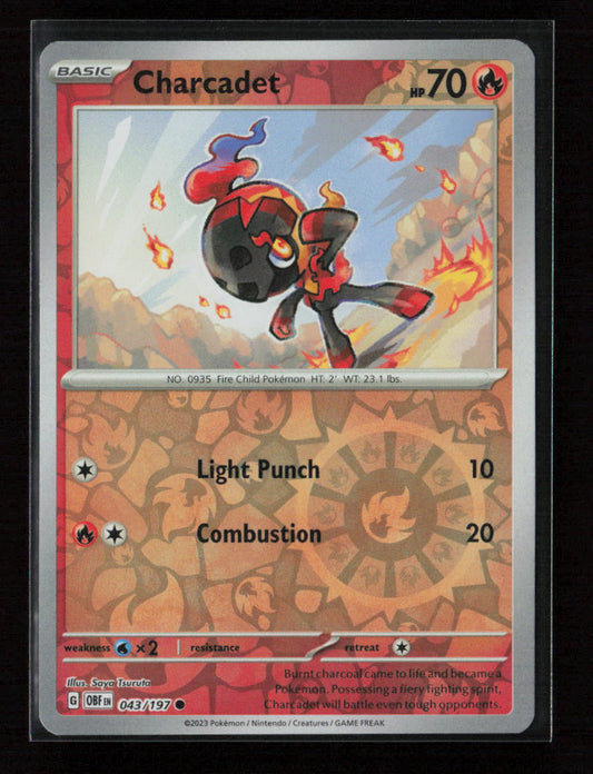Charcadet Common SV03: Obsidian Flames 043/197 NM