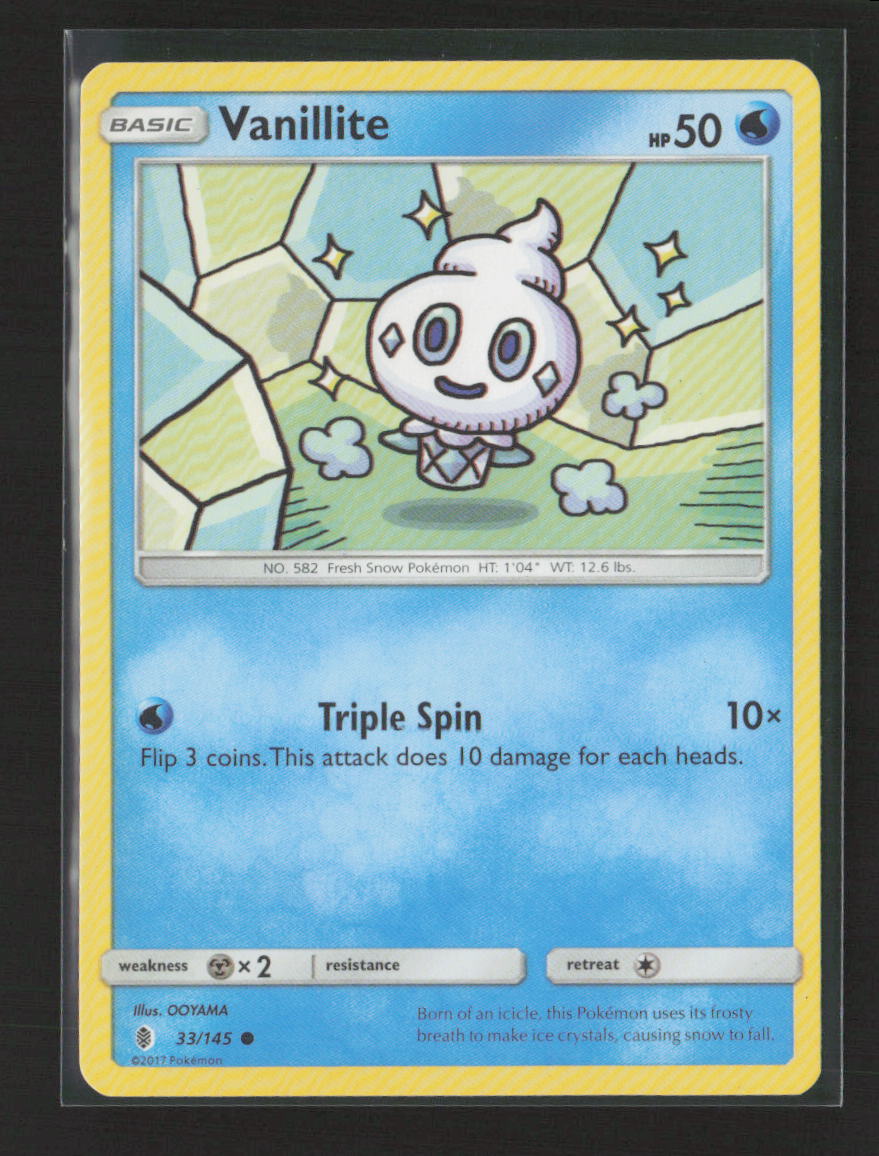 Vanillite Common SM - Guardians Rising 33/145 MP