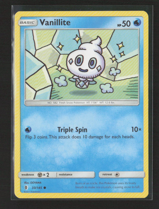 Vanillite Common SM - Guardians Rising 33/145 MP