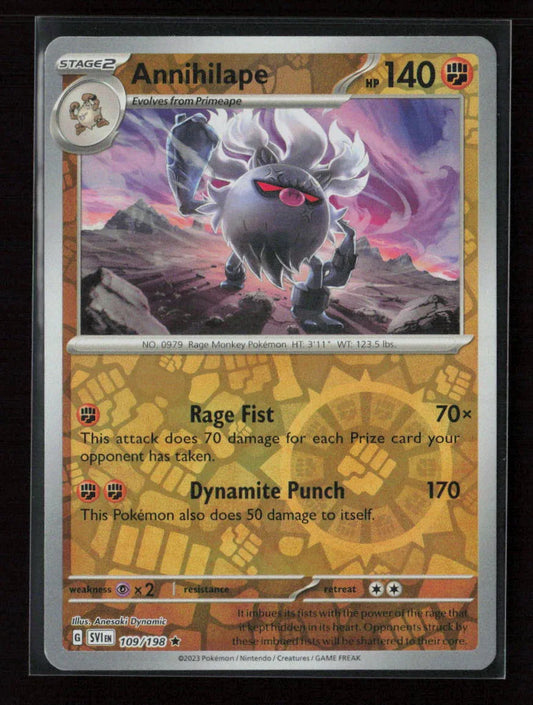 Annihilape Rare SV01: Scarlet & Violet Base Set 109/198 NM - Kang's Collectibles