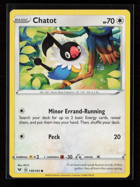 Chatot Common SWSH04: Vivid Voltage 139/185 NM