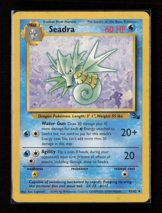 Seadra Uncommon Fossil 42/62 LP