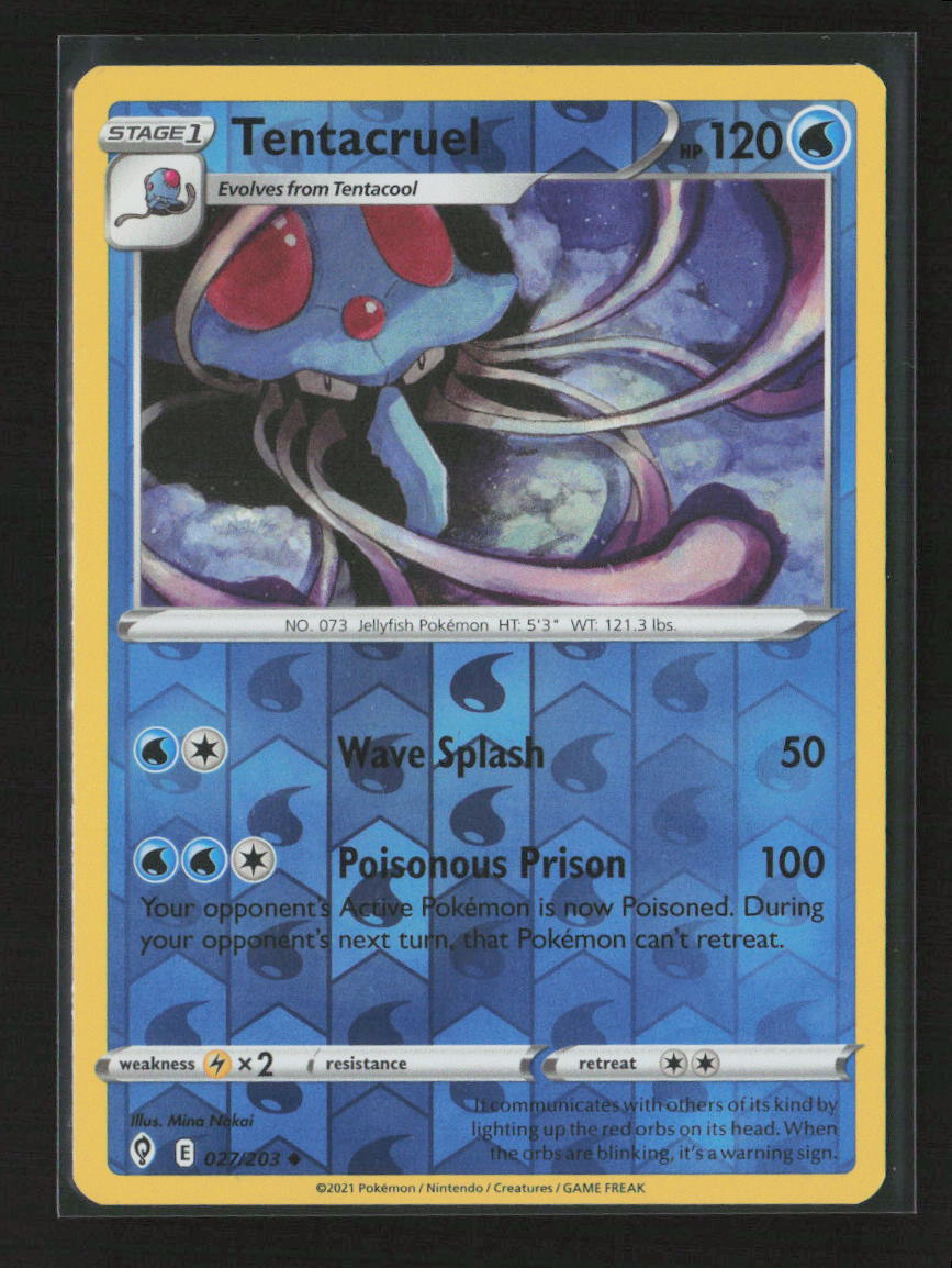 Tentacruel Uncommon SWSH07: Evolving Skies 027/203 LP