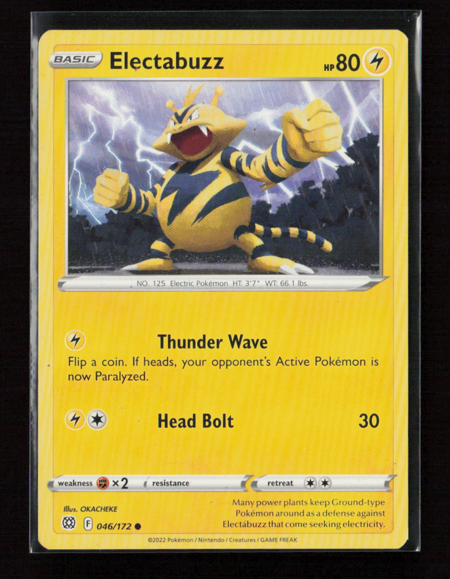 Electabuzz Common SWSH09: Brilliant Stars 046/172 LP
