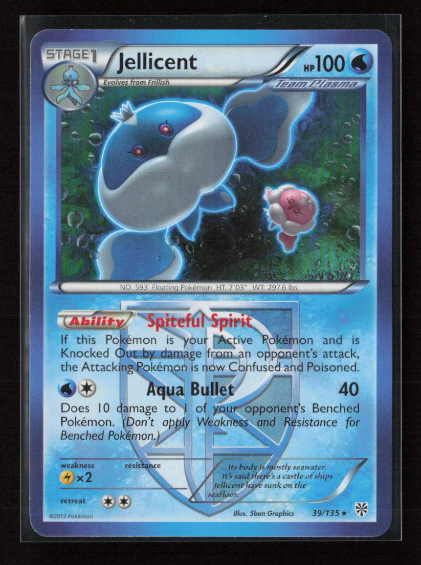 Jellicent (Team Plasma) Rare Plasma Storm 39/135 LP - Kang's Collectibles