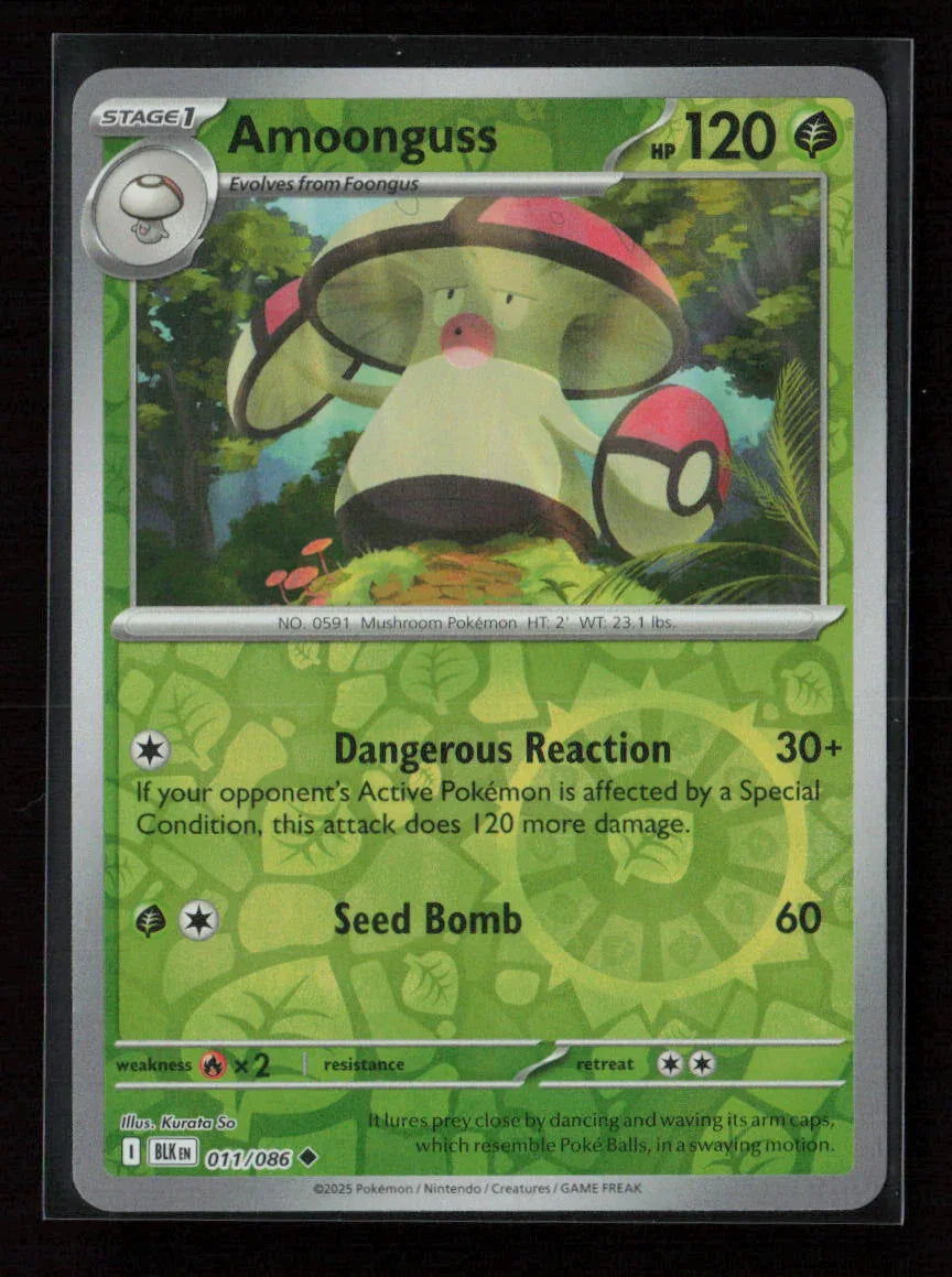 Amoonguss Uncommon SV: Black Bolt 011/086 NM - Kang's Collectibles