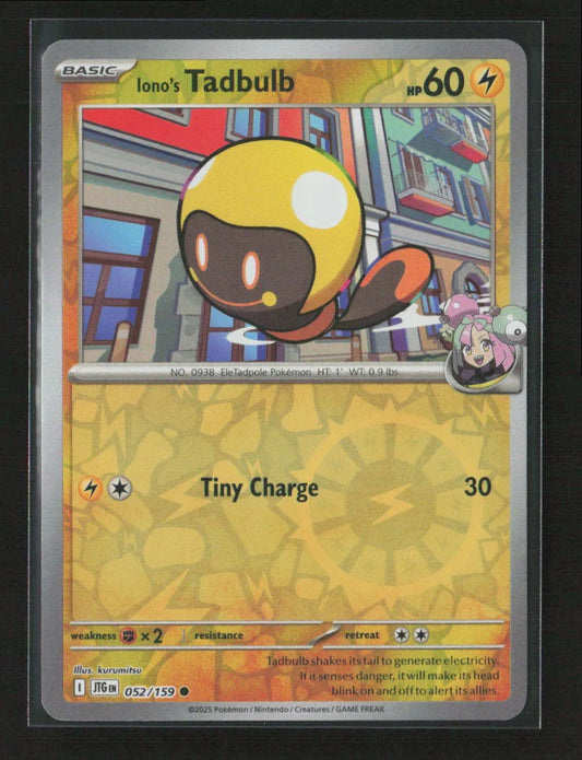 Iono's Tadbulb Common SV09: Journey Together 052/159 NM - Kang's Collectibles