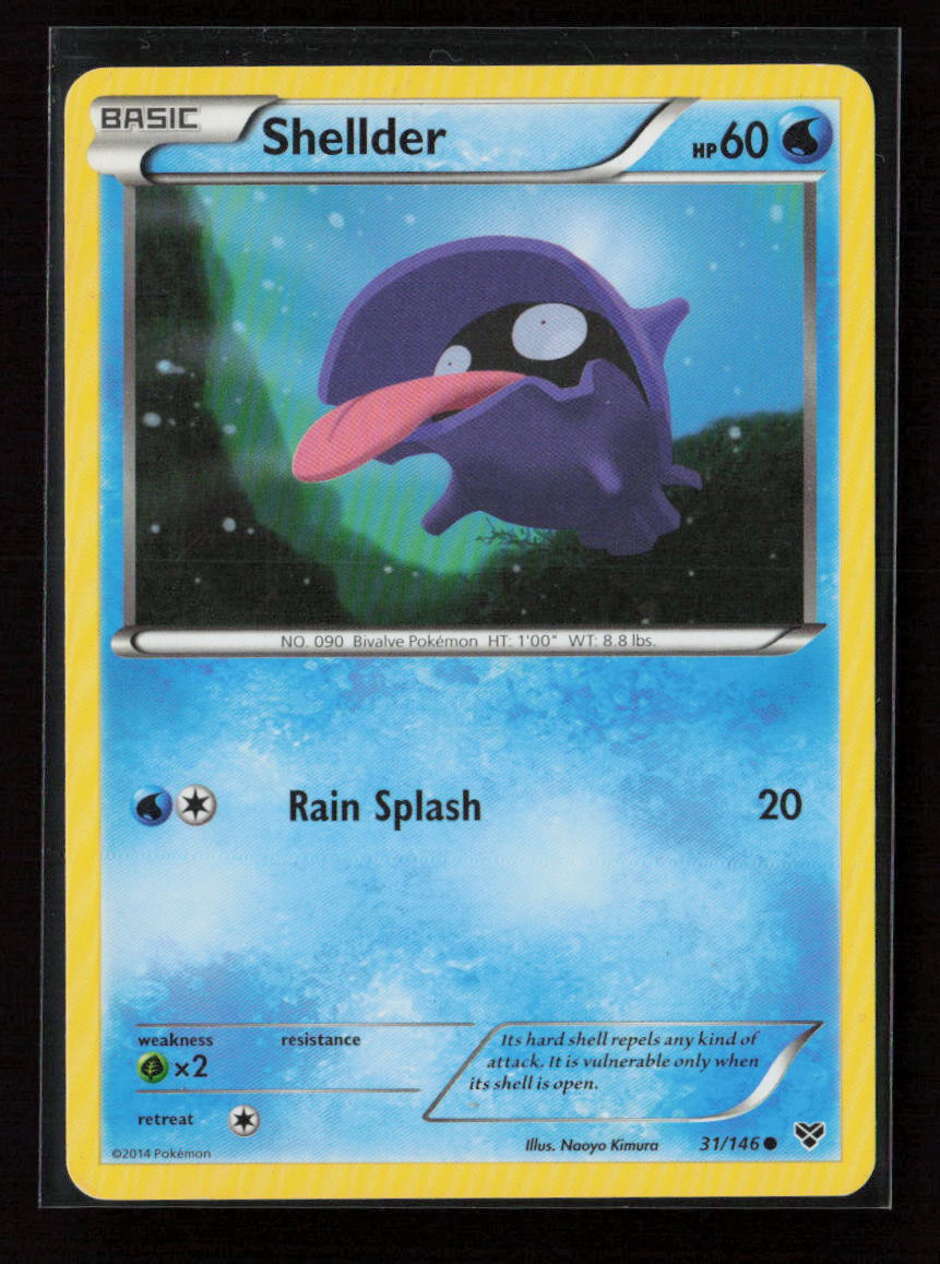 Shellder Common XY Base Set 31/146 LP