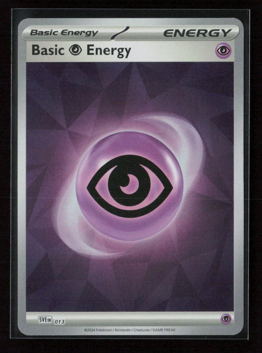 Basic Psychic Energy (Cracked Ice Holo) Common SVE: Scarlet & Violet Energies 013 NM - Kang's Collectibles